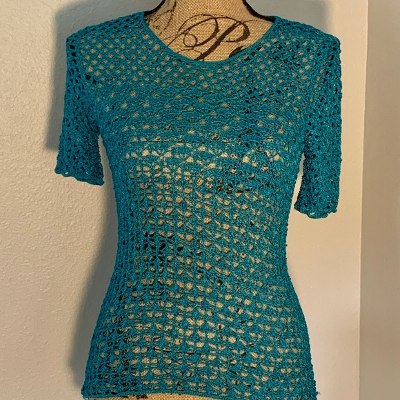 Chico's Tops - CHico's Turquoise knit top - Size 1